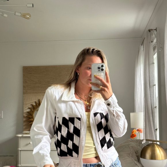 vintage checkered jacket - Picture 3 of 4